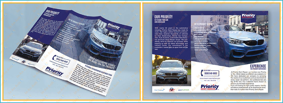 mẫu brochure công ty bán xe hơi cao cấp