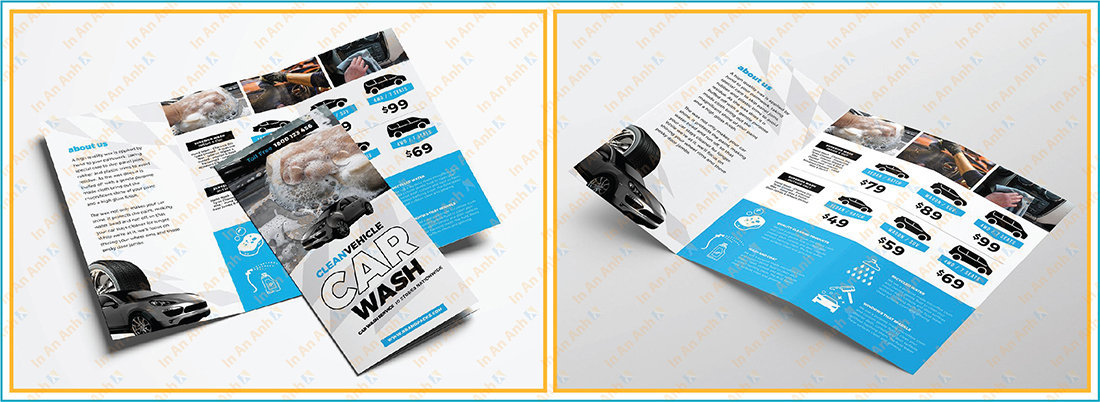 mẫu brochure dành cho công ty rửa xe hơi