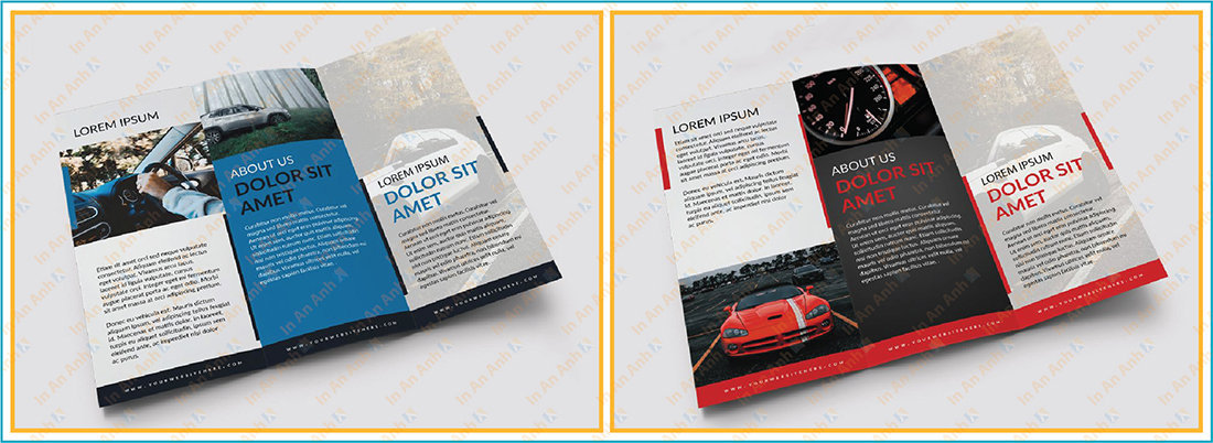 mẫu brochure quảng cáo xe hơi sang trọng