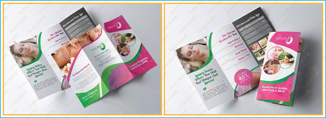 mẫu brochure spa sáng tạo