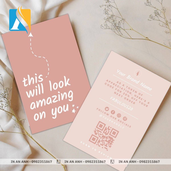 Những lưu ý khi thiết kế & in card cảm ơn khách hàng