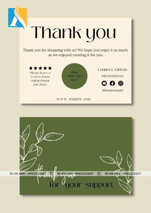 Mẫu card cảm ơn khách hàng 21