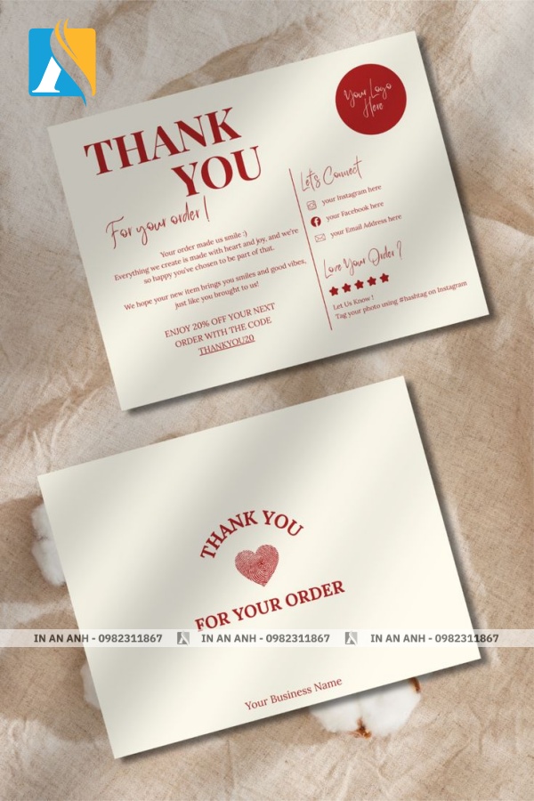 Mẫu card cảm ơn khách hàng 9
