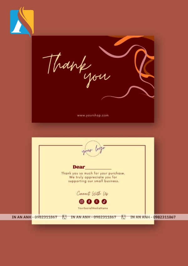 Mẫu card cảm ơn khách hàng 8
