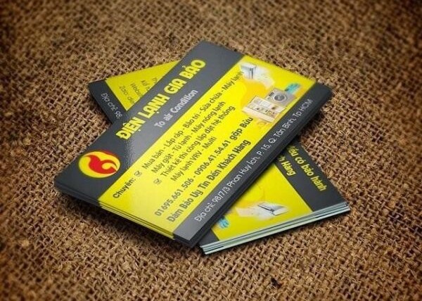 Mẫu card visit điện lạnh chuyên nghiệp số 1