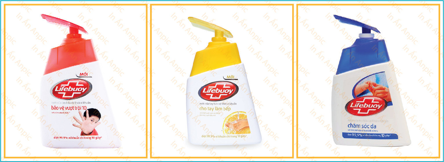 mẫu decal dán lọ đựng nước rửa tay