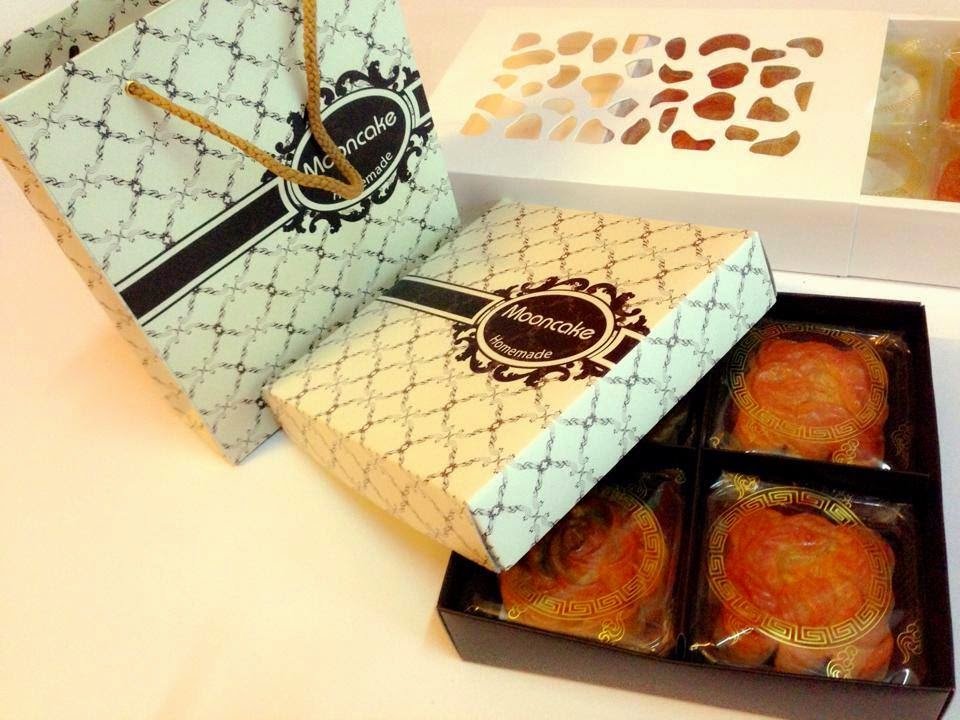 Mẫu in túi giấy bánh trung thu Mooncake handmad