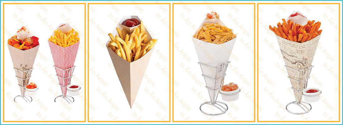 mẫu ly giấy đựng khoai tây chiên đẹp