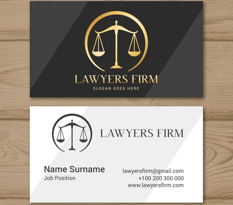 Name card dành cho luật sư - Mẫu số 1