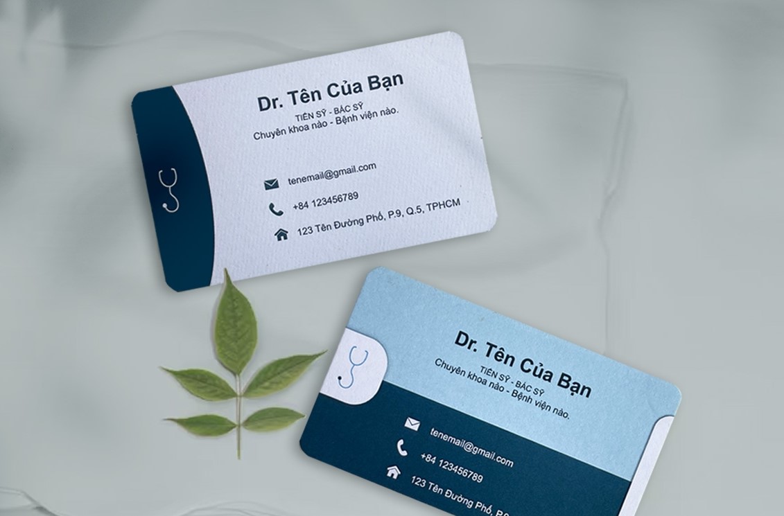 Name card dành cho bác sĩ - Mẫu số 2