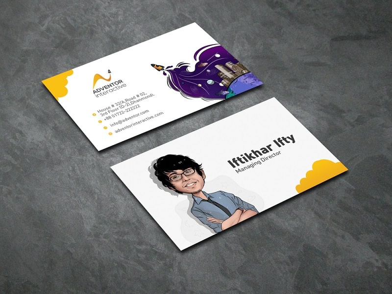 Name card dành cho Họa sĩ - Mẫu số 2