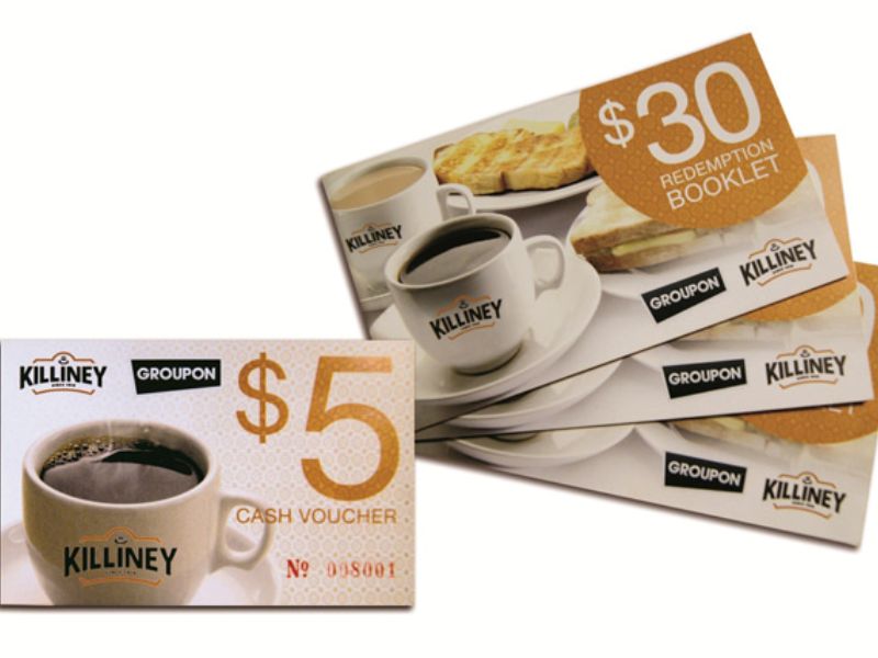 Mẫu phiếu quà tặng cho F&B tham khảo 2