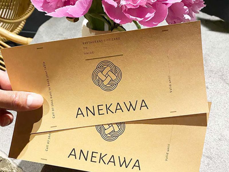 Mẫu phiếu quà tặng nhà hàng tham khảo 1