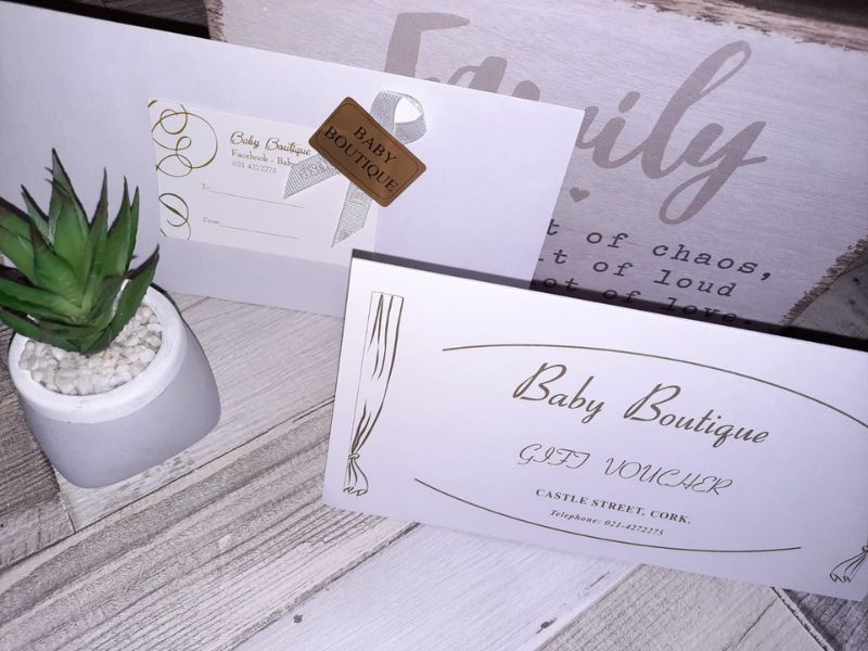 Phiếu quà tặng có đa dạng kích thước tùy theo nhu cầu và mục đích