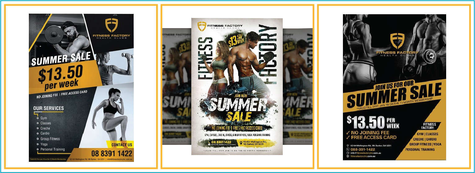 Mẫu poster quảng cáo phòng gym