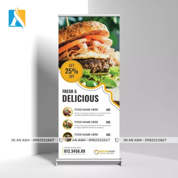 Mẫu standee quảng cáo sản phẩm 4