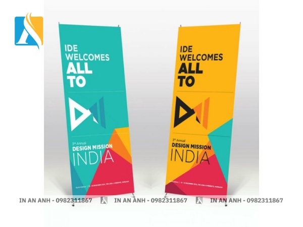Mẫu standee sự kiện hiện đại