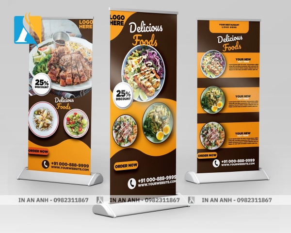 Mẫu standee quảng cáo sản phẩm 3