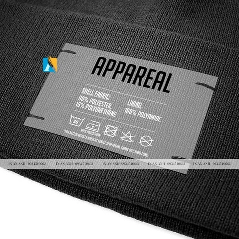 Mẫu tag quần áo in lên vải