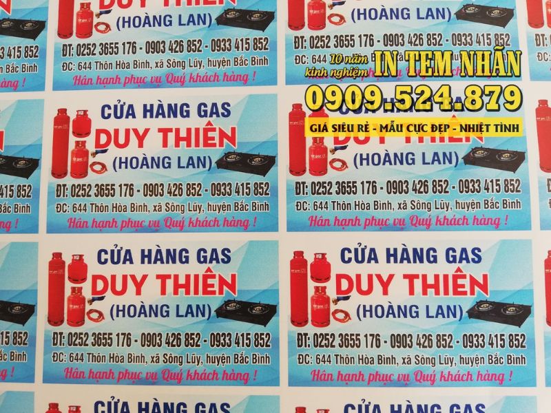 Mẫu tem dán bình gas tham khảo 6