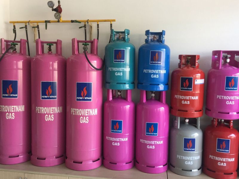 Kích thước tem nhãn dán bình gas khá đa dạng