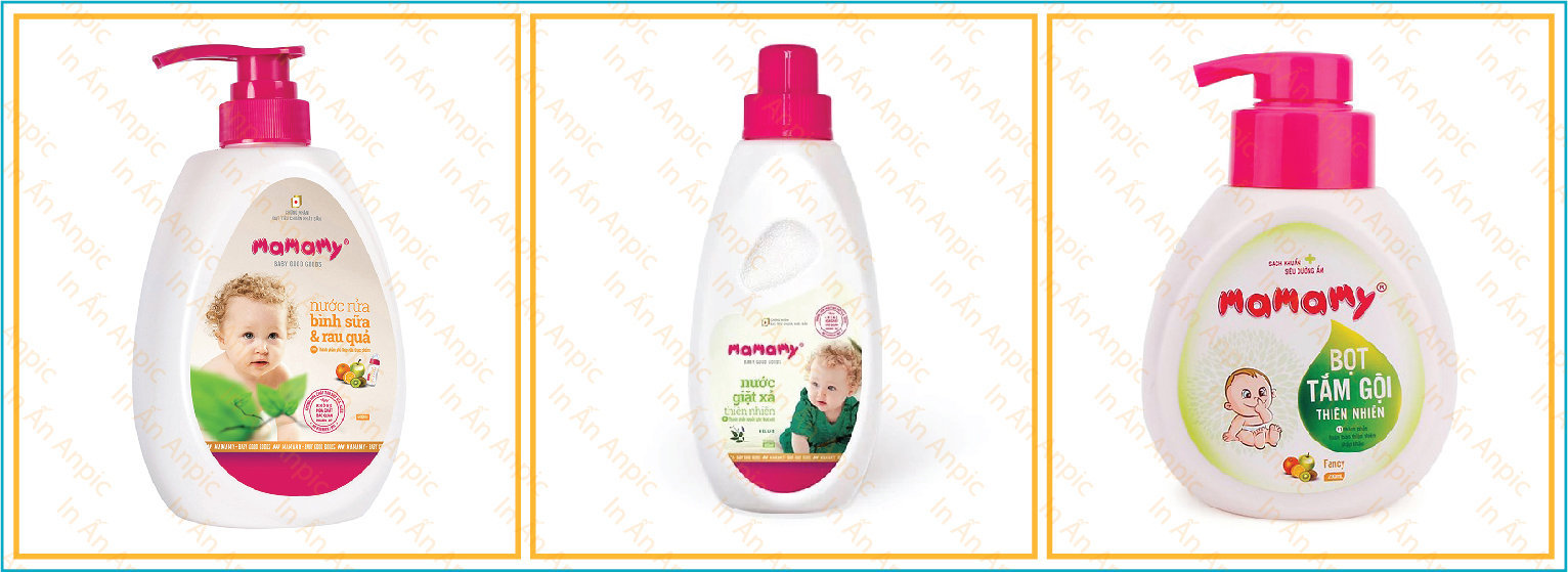 mẫu tem nhãn dán lọ đựng chất tẩy rửa