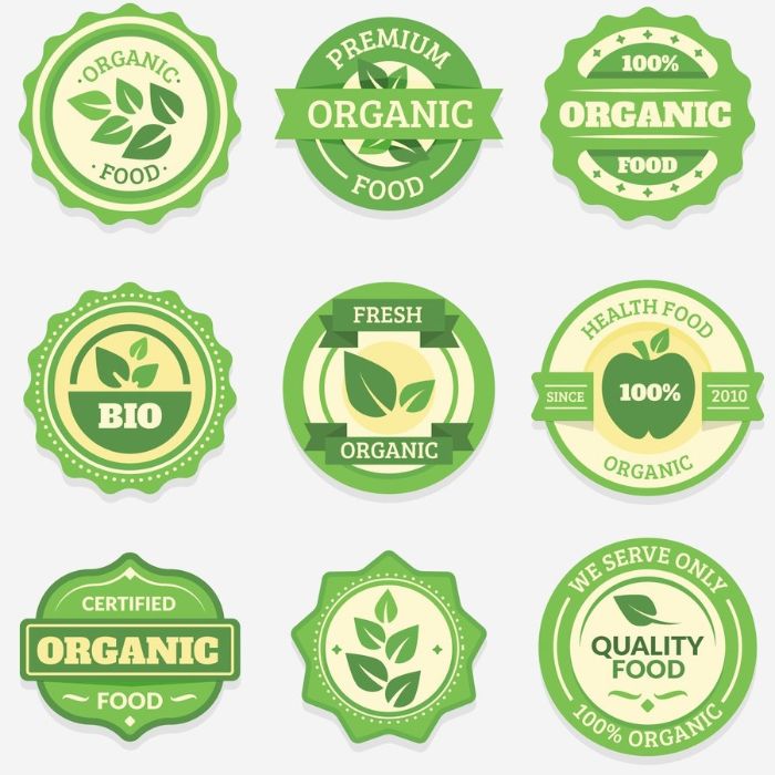 Tem tròn màu xanh bơ tối giản