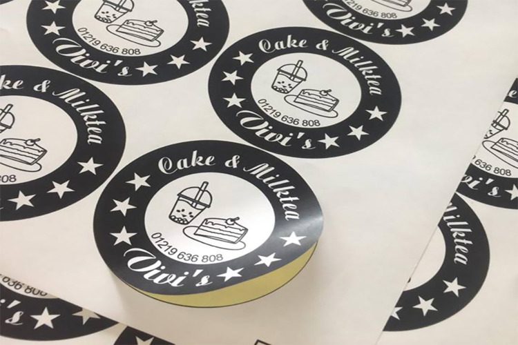 Tem trà sữa đơn giản cho quán của bạn