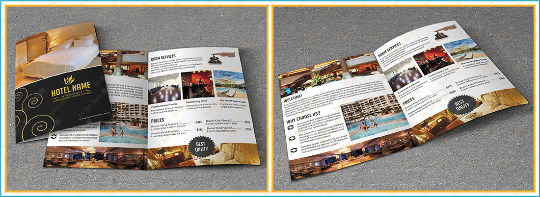 mẫu thiết kế brochure khách sạn đẹp