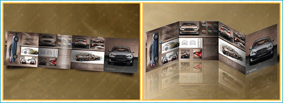 mẫu thiết kế brochure xe hơi sáng tạo