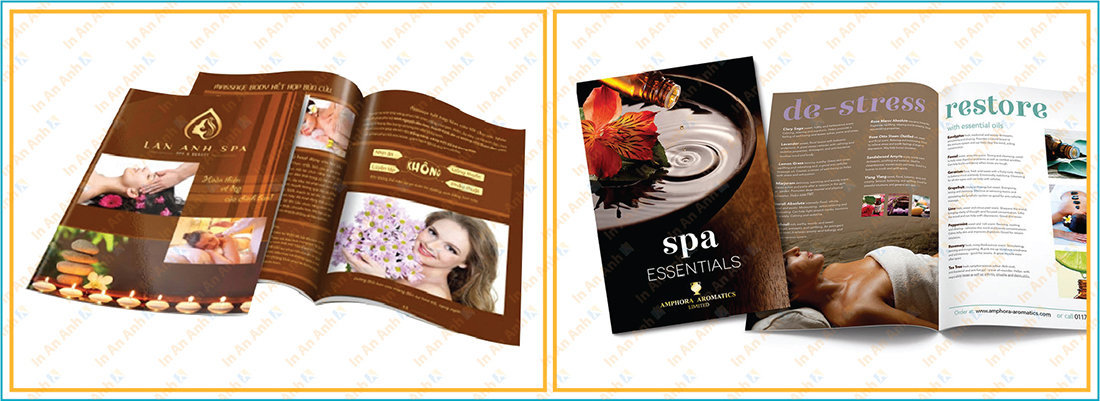 mẫu thiết kế catalogue spa độc đáo