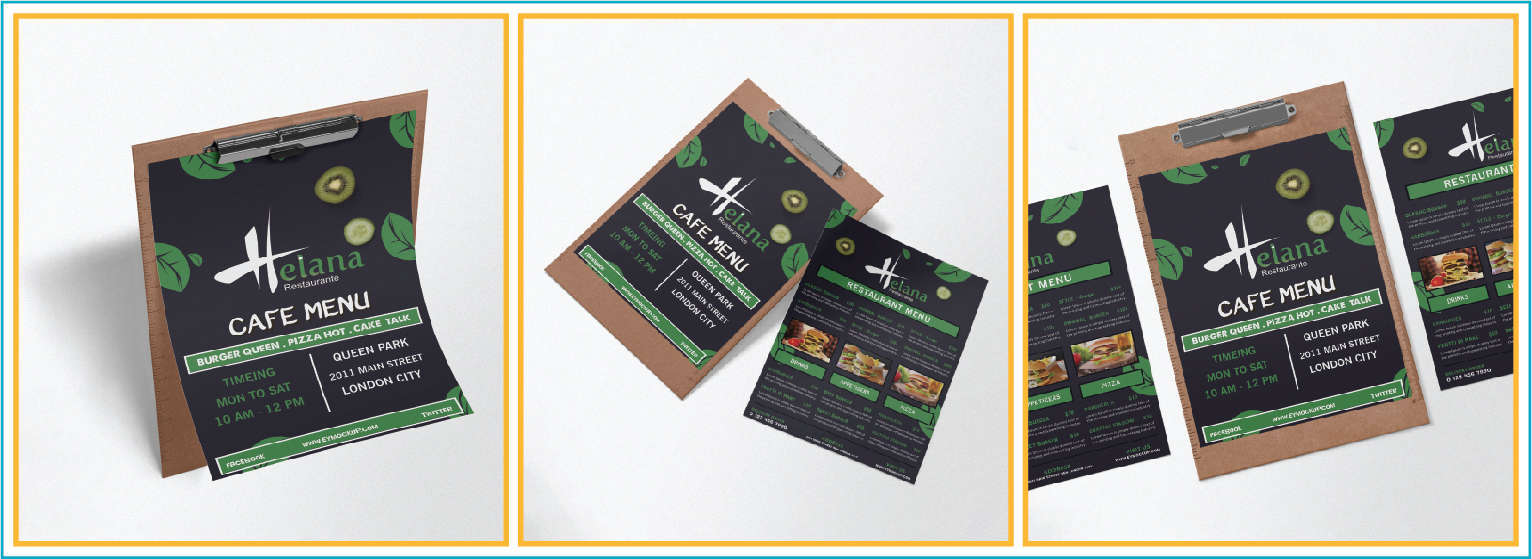 Mẫu thực đơn quán cafe đẹp