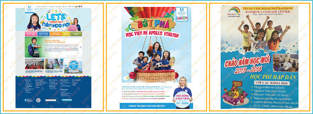 mẫu tờ rơi dành cho trung tâm dạy tiếng anh