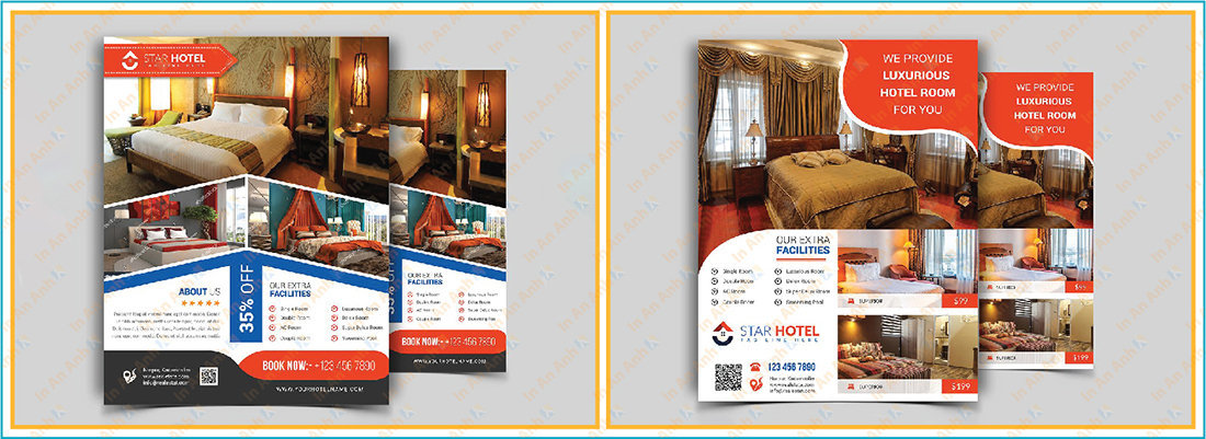mẫu tờ rơi khách sạn bắt mắt