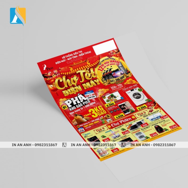 Mẫu tờ rơi khai trương siêu thị, cửa hàng tiện lợi 3