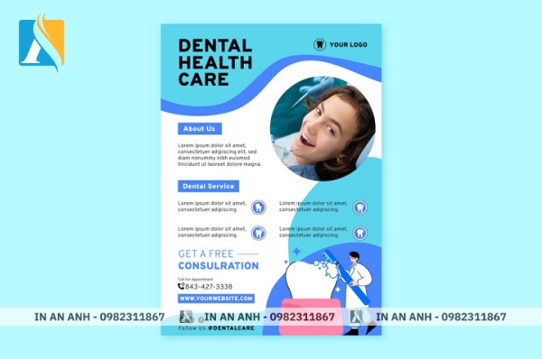 Mẫu tờ rơi khai trương phòng khám, nha khoa 3