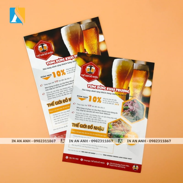 Mẫu tờ rơi khai trương nhà hàng, quán ăn 5