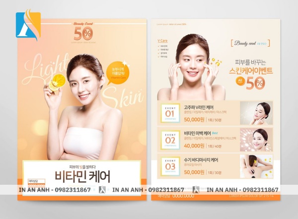 Mẫu tờ rơi khai trương spa, thẩm mỹ viện 6