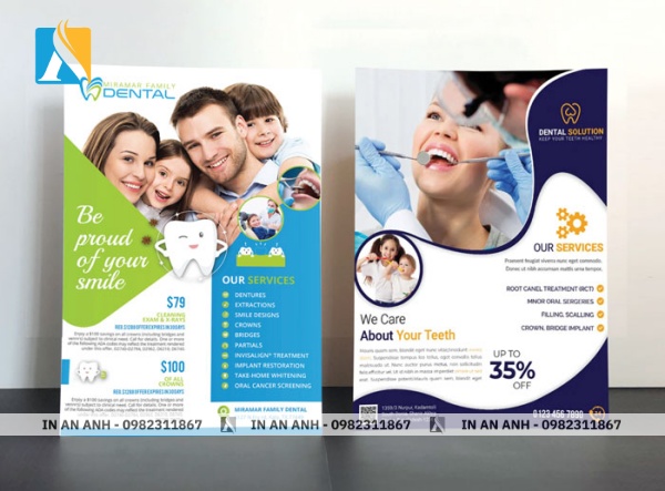 Mẫu tờ rơi khai trương phòng khám, nha khoa 2