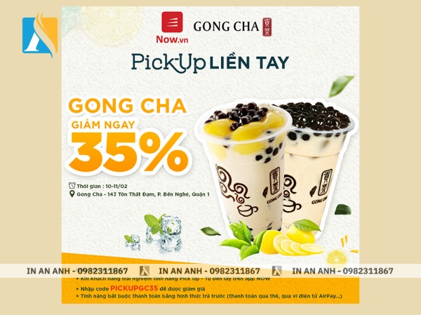 Mẫu tờ rơi khai trương quán trà sữa, cafe 9