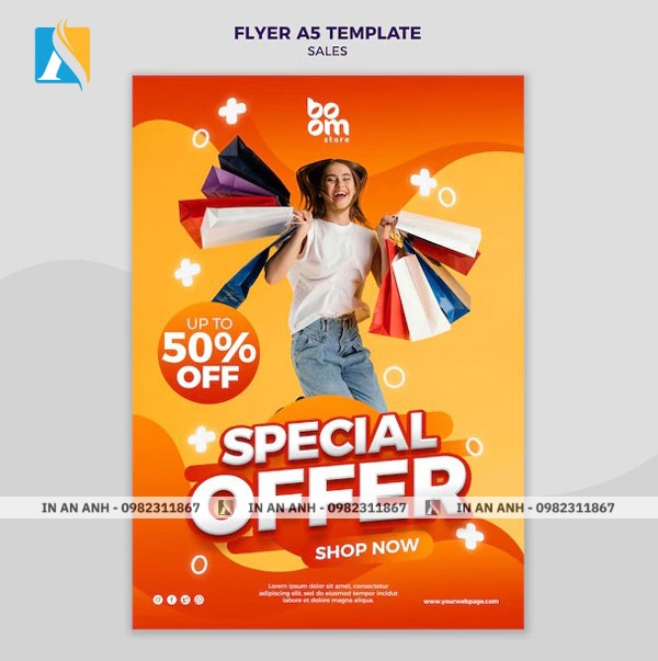 Mẫu tờ rơi khai trương shop thời trang 1