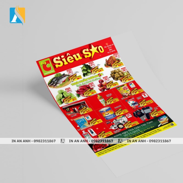 Mẫu tờ rơi khai trương siêu thị, cửa hàng tiện lợi 4