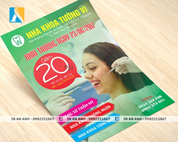 Mẫu tờ rơi khai trương phòng khám, nha khoa 6