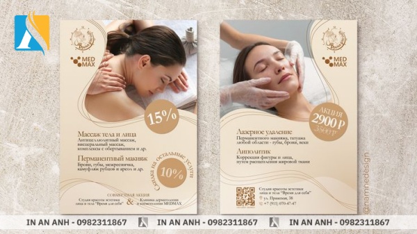 Mẫu tờ rơi khai trương spa, thẩm mỹ viện 9