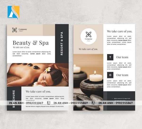 Mẫu tờ rơi khai trương spa, thẩm mỹ viện 1