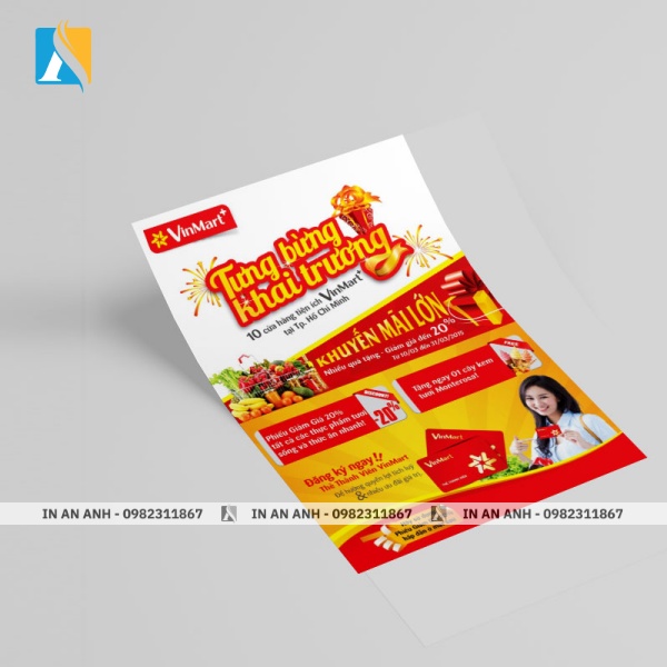 Mẫu tờ rơi khai trương siêu thị, cửa hàng tiện lợi 5
