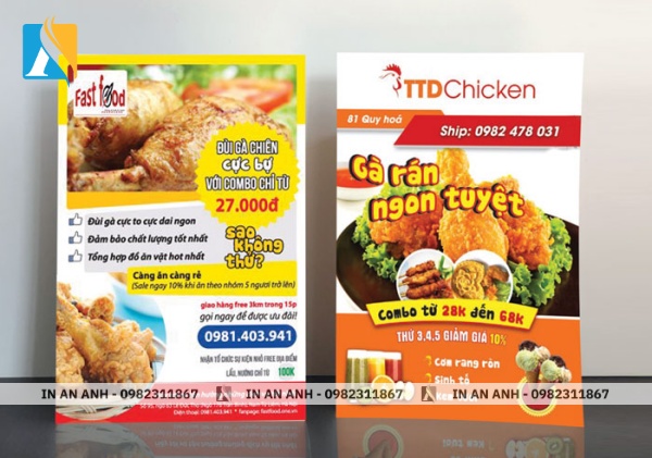 Mẫu tờ rơi khai trương nhà hàng, quán ăn 1