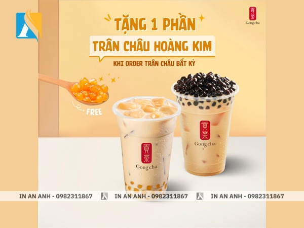 Mẫu tờ rơi khai trương quán trà sữa, cafe 8