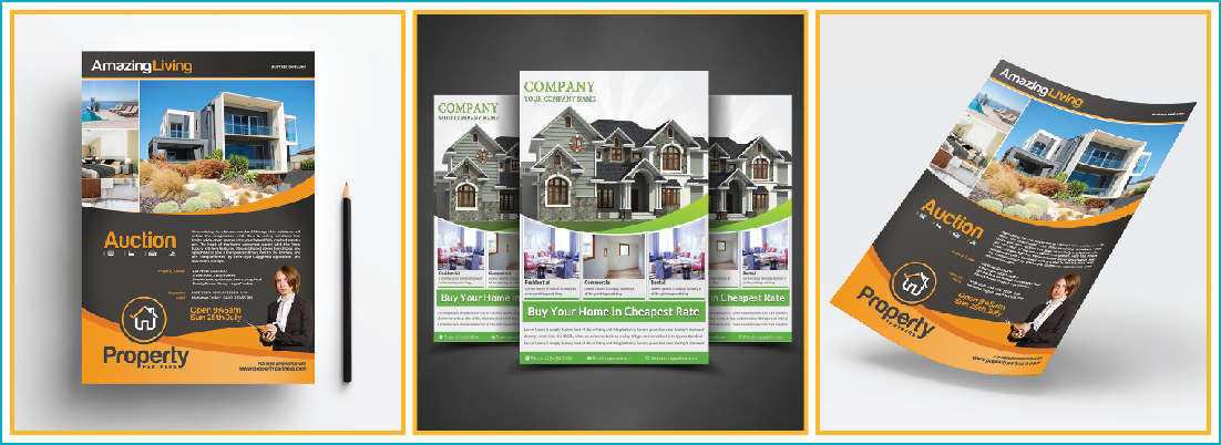 Mẫu tờ rơi ngành bất động sản