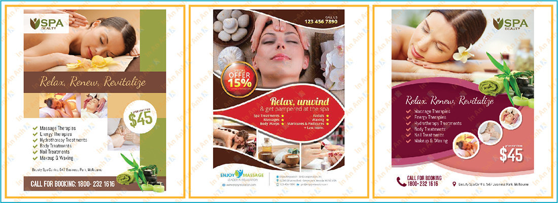 mẫu tờ rơi quảng cáo spa cao cấp